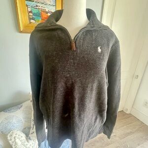 Polo Heathered charcoal men’s sweatshirt